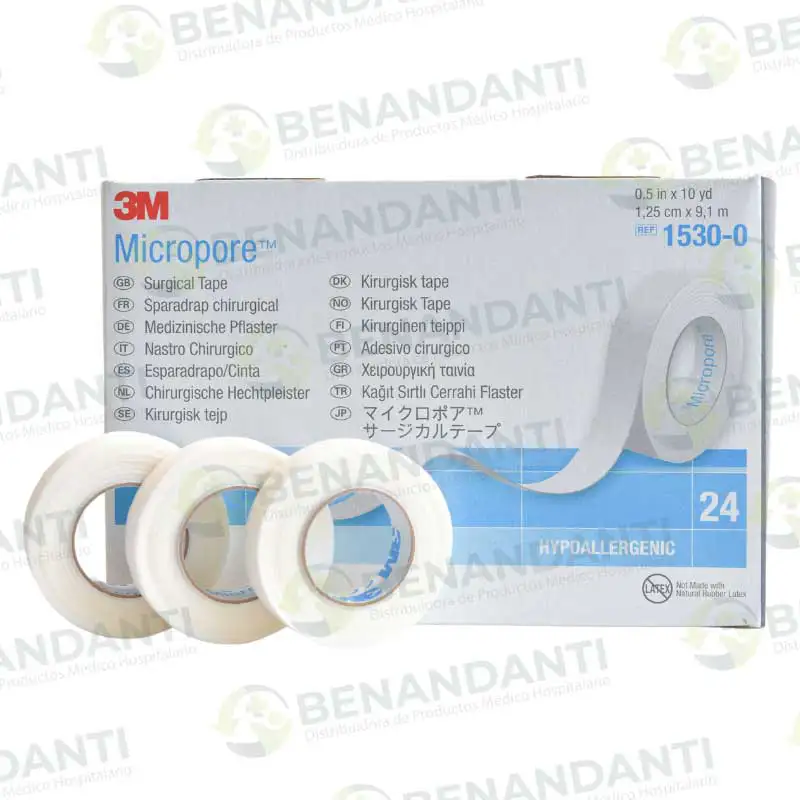 MICROPORE COLOR BLANCO DE 1/2´ X 10 YDS. 3M