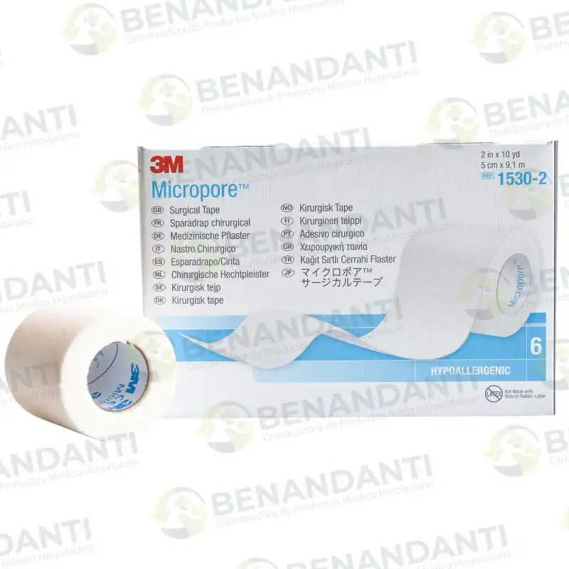 MICROPORE COLOR BLANCO DE 2´ X 10 YDS. 3M