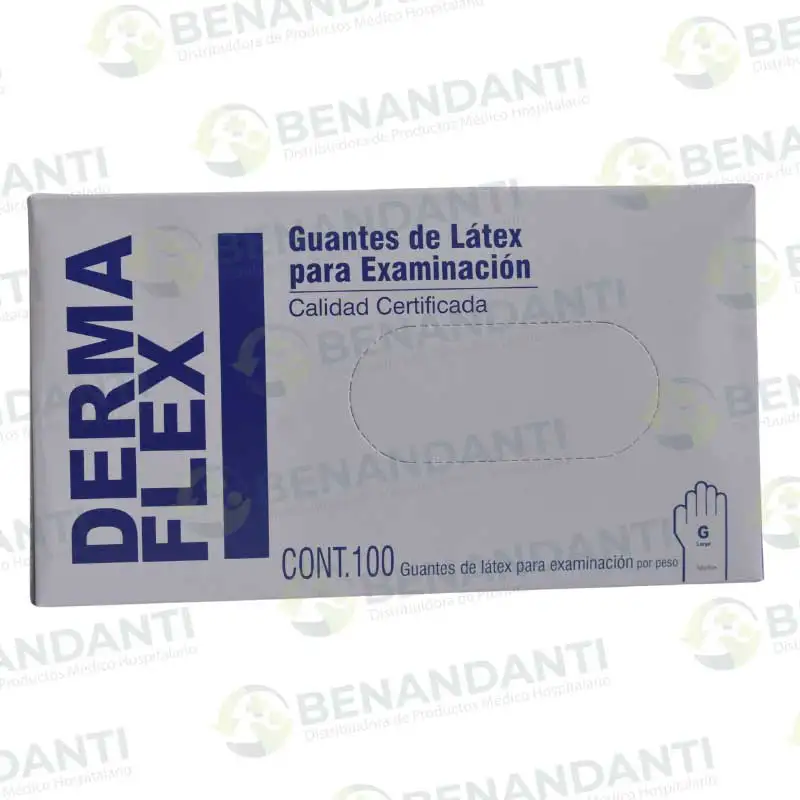 GUANTES DESCARTABLES DERMAFLEX TALLA  ´L´ AMBIDERM
