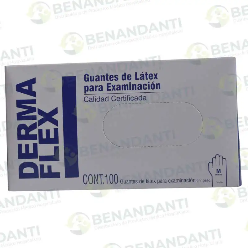 GUANTES DESCARTABLES DERMAFLEX TALLA ´M´ AMBIDERM