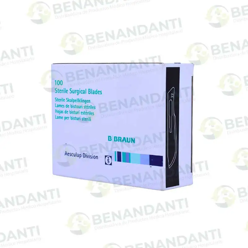 BISTURI # 22 BRAUN CAJA DE 100 UNIDADES