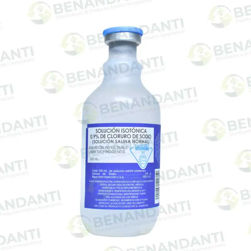 SOLUCION ISOTONICO 9% CLORURO SODIO 250 ML (FISIOLOGIC) BONIN