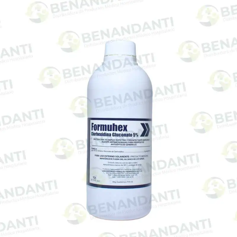 FORMUHEX  LITRO  (GLUCONATO DE CLORHEXIDINA 5%) DIQUIVA