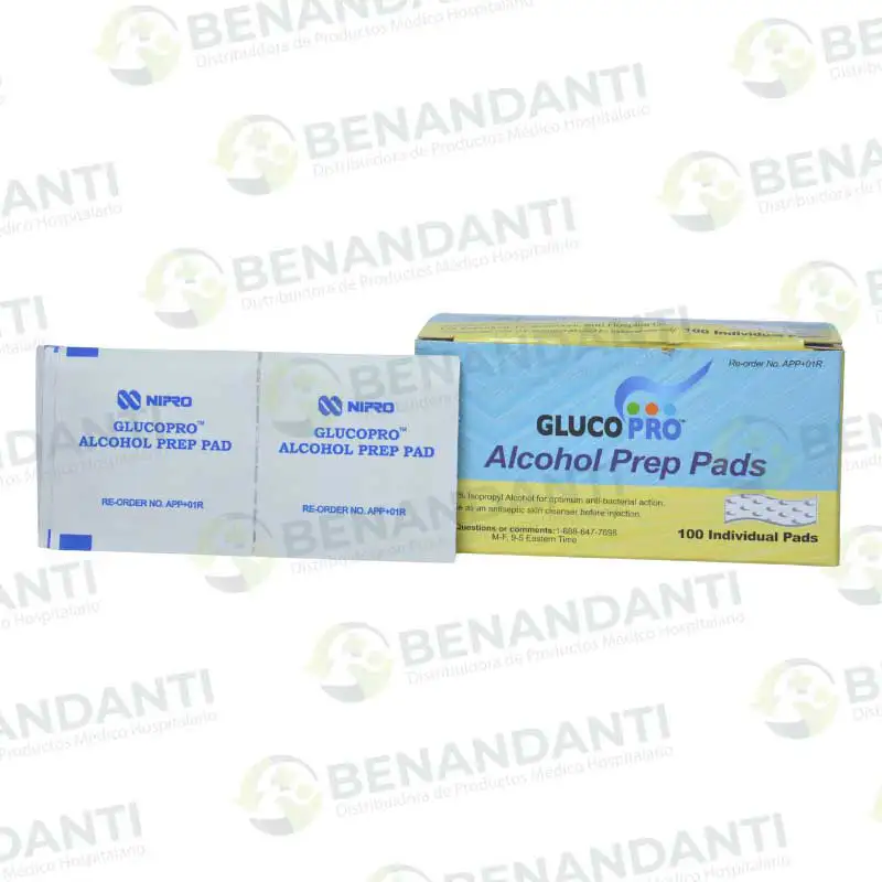 PAD DE ALCOHOL (CAJA X 100 UNIDADES) NIPRO