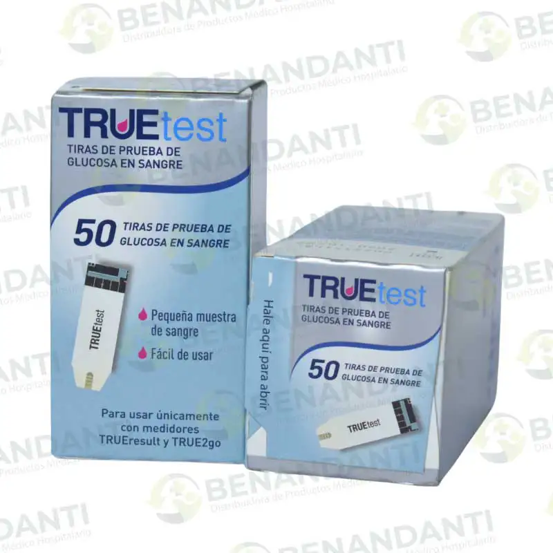 TIRAS PARA PRUEBA (CAJA 50) TRUESTEST