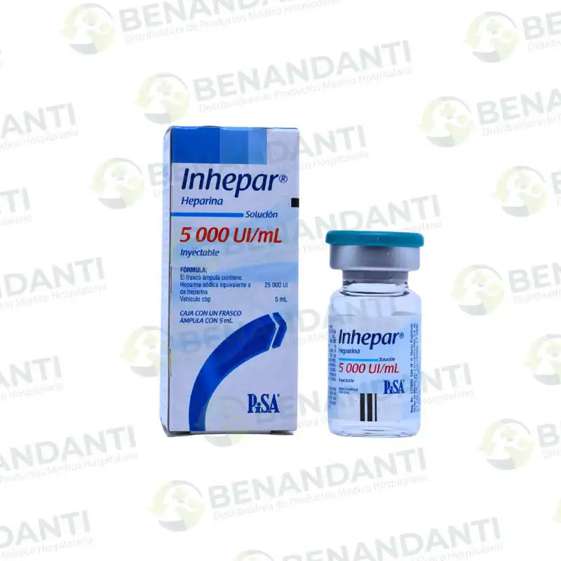 INHEPAR 5000 UI INY. 5ML (HEPARINA) PISA