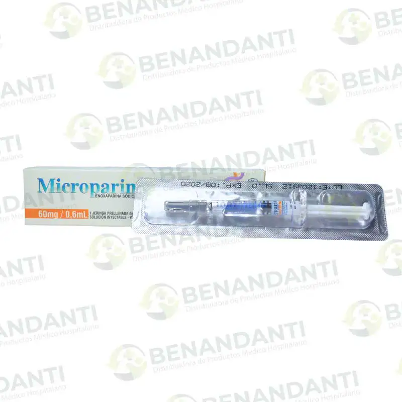 MICROPARIN SOL. INY. 60 MG/0.6 ML X 1 ML PROCAPS