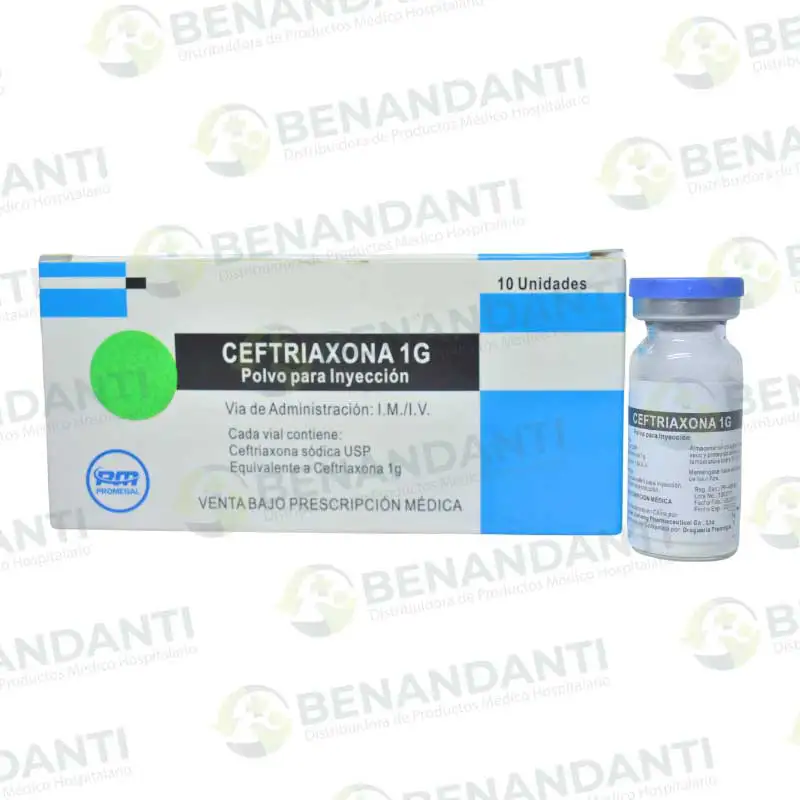 CEFTRIAXONA VIAL 1 GR PROMEGAL