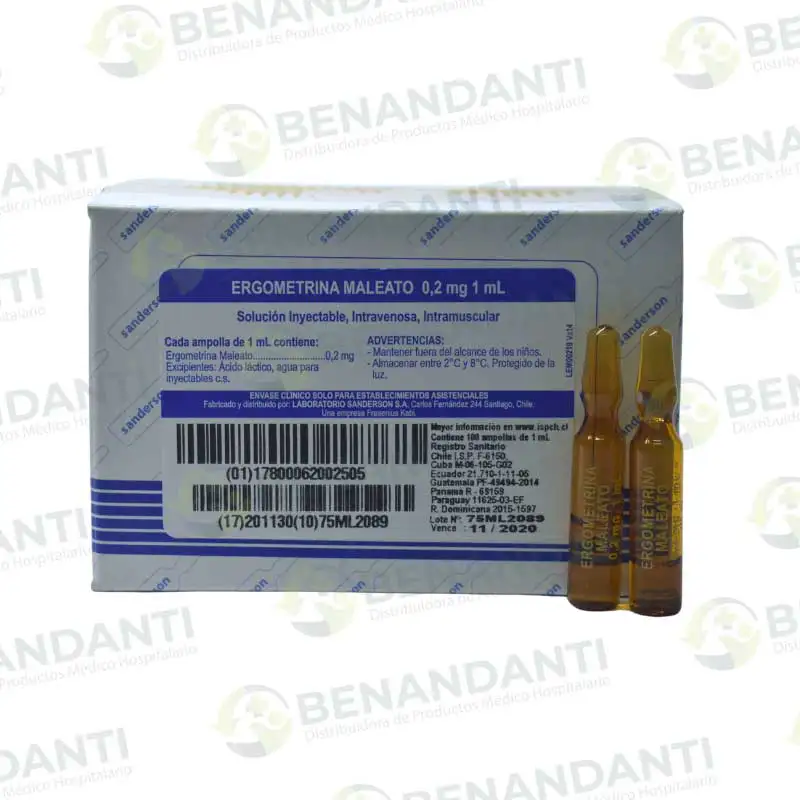 ERGONOVINA 0.2 MG/1ML AMPOLLA SANDERSON