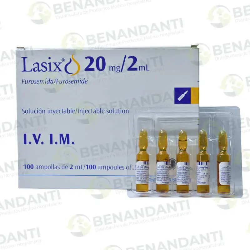 LASIX 20MG/1ML (FUROSEMIDA) SANOFI AVENTIS