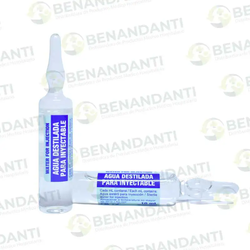 AGUA DESTILADA AMP 10 ML  VIJOSA UNIDAD