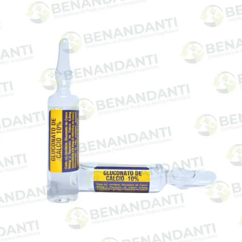 GLUCONATO DE CALCIO AL 10% 10 ML AMPOLLA VIJOSA