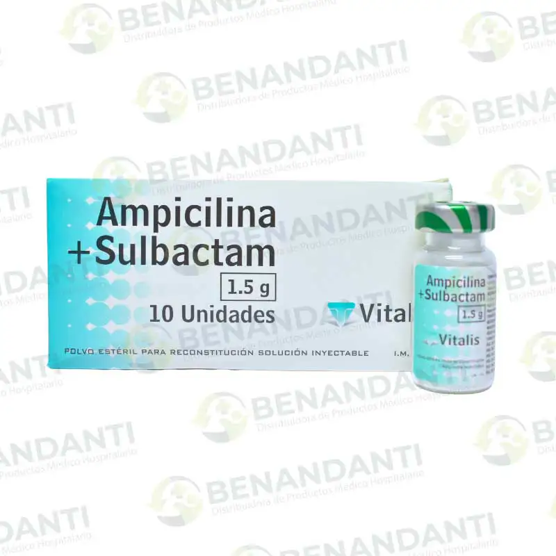 AMPICILINA + SULBACTAM VIAL 1.5 GR VITALIS *EXE*