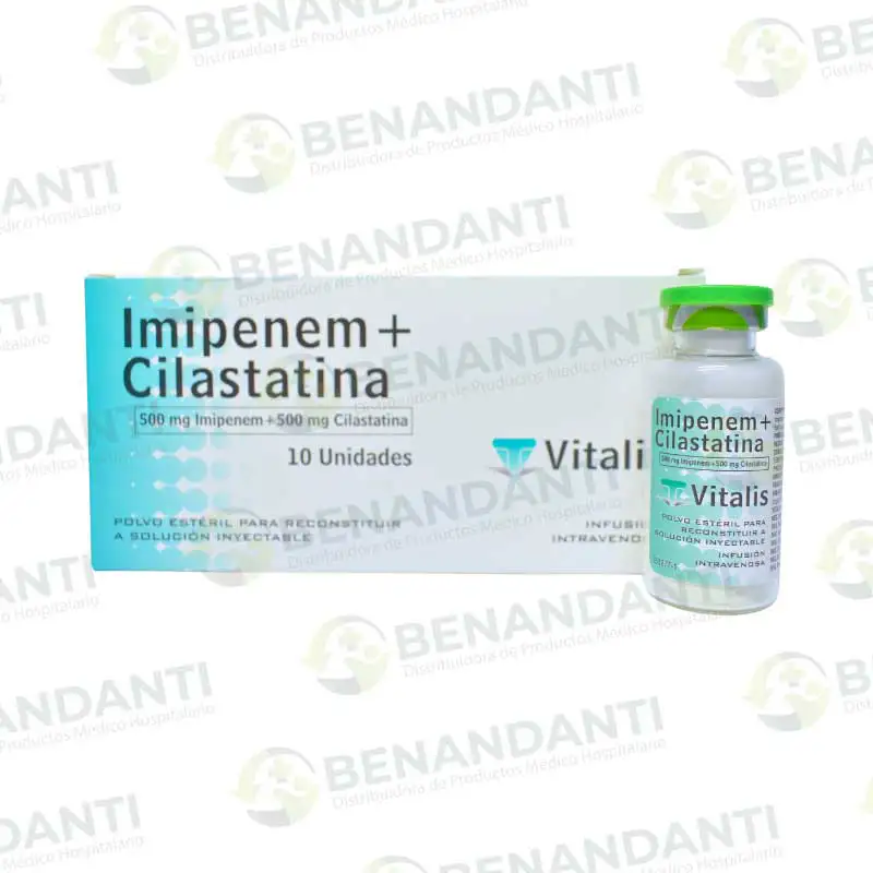 IMIPENEM + CILASTATINA VIAL 500 MG VITALIS *EXE*