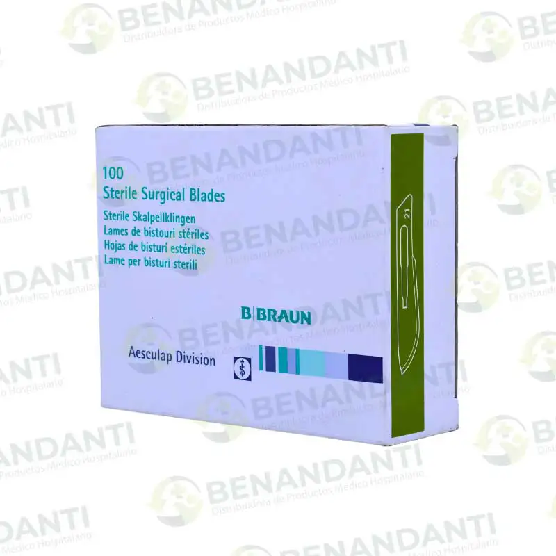 BISTURI # 21 BRAUN CAJA DE 100 UNIDADES