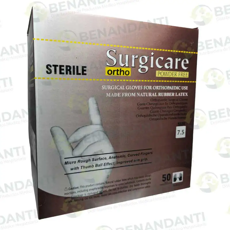 GUANTES ORTOPEDICO# 7.5 CON 50 PARES AMBIDERM
