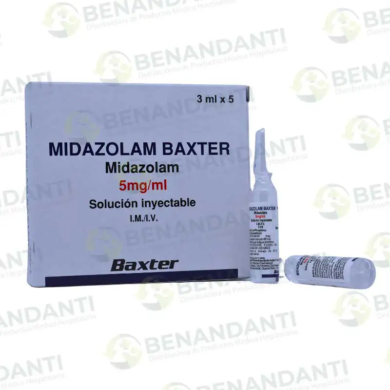 MIDAZOLAM 5MG/ML 3 ML UNIDAD  IM/IV BAXTER